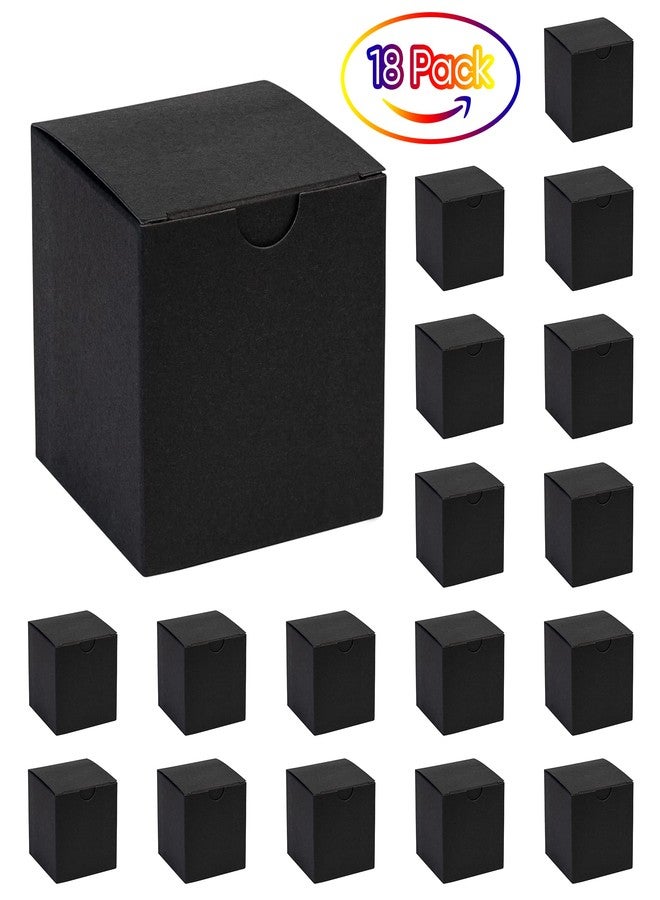 Hammont Cube Black Gift Tuck Top Boxes (18 Pack) | 4x4x4” Small Paper Boxes | for Party Favors, Cupcakes, Weddings, Birthday & Christmas - Image 4
